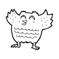 Cartoon Owl N203