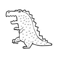 cartoon dinosaur N213