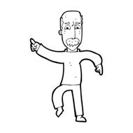 cartoon angry old man N200