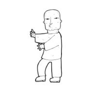 cartoon tough man N26