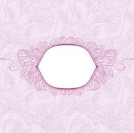 floral pattern with shield