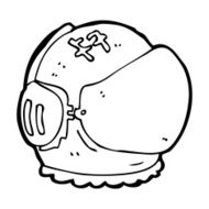 cartoon astronaut helmet N63