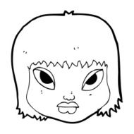 cartoon annoyed face N14