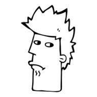 cartoon nervous expression N13