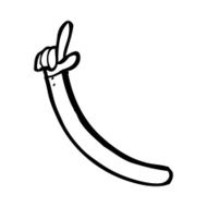 cartoon pointing arm N37