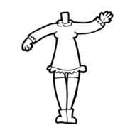 cartoon female body (add photos or mix and match cartoons) N312