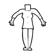 cartoon female body (add photos or mix and match cartoons) N313