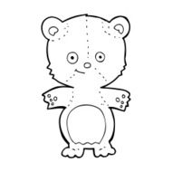 cartoon teddy bear N387
