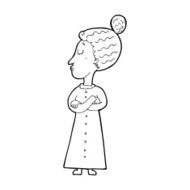 cartoon strict victorian teacher N13