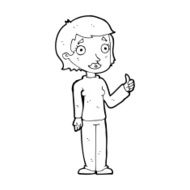 cartoon woman giving thumbs up symbol N88
