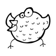 cartoon happy bird N47