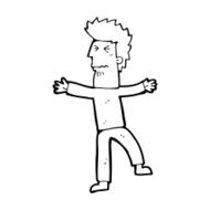 cartoon stressed man N99