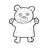 cartoon cute teddy bear N69