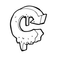 cartoon melting recycling symbol N5
