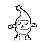 cartoon funny christmas creature N48