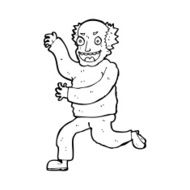 cartoon evil old man N23