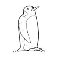 Cartoon penguin N124