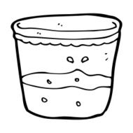 cartoon glass of rum N10