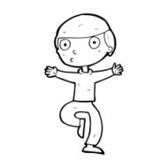 cartoon startled man N69