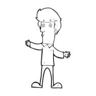 cartoon startled man N70