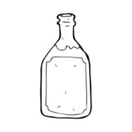 Cartoon Whiskey Bottle N25