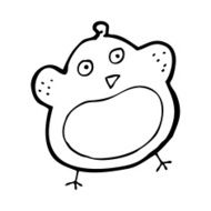 funny cartoon christmas robin N18