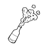 Cartoon Beer Bottle N19