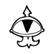 cartoon mystic eye symbol N28