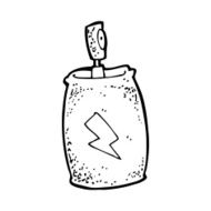 cartoon spray can N126