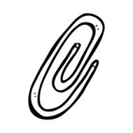 cartoon paperclip N33
