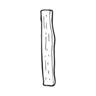 Cartoon Wood Post N15