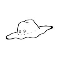 cartoon old australian hat N14
