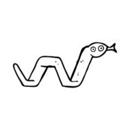 funny cartoon snake N90