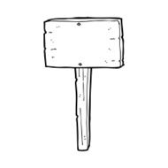 Cartoon Sign Post N93