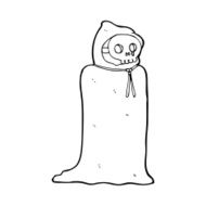 cartoon spooky halloween costume N23