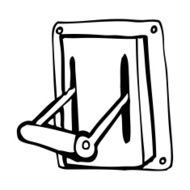 cartoon industrial machine lever N14