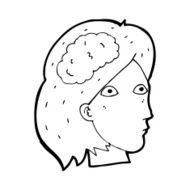 cartoon female head with brain symbol N24