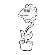 cartoon monster flower N16