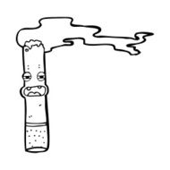 cartoon cigarette character N5