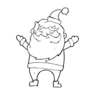 cartoon happy santa claus N41
