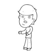 cartoon shocked man N165