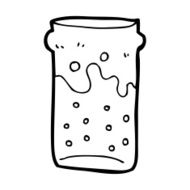 cartoon pint of beer N16
