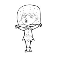 Cartoon Vampire Girl N322