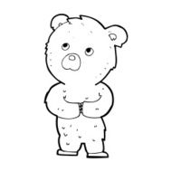 cartoon teddy bear N389