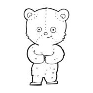 cartoon teddy bear N391