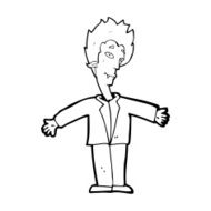 cartoon happy vampire N53