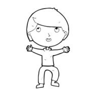 cartoon happy boy N330