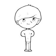 cartoon happy boy N331