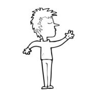 cartoon dismissive man N13