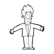 cartoon happy vampire N55